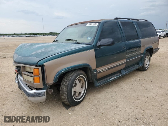 1995 GMC Suburban z VIN 1GKEC16K9SJ708907, wystawiony jako Copart lot #56415125 z przebiegiem 251 343 mil mil oraz Szkoda całkowita • Salvage title. Historia ofert i sprzedaży dostępna na DreamBid. Obrazek 1.
