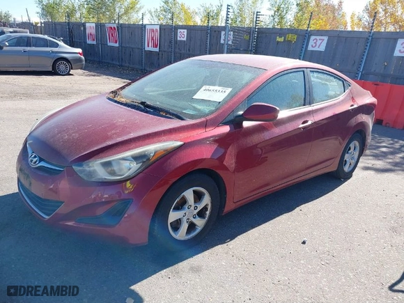 2014 Hyundai Elantra Limited with VIN 5NPDH4AE7EH480754, listed as a IAAI auction lot 40655335 with 125,162 mi miles. Bid and sale history available at carsss.com. Image 2.