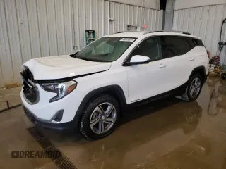 2021 GMC Terrain SLT z VIN 3GKALPEV7ML313553, wystawiony jako Copart lot #50080065 z przebiegiem 96 878 mil mil oraz Szkoda całkowita • Salvage title. Historia ofert i sprzedaży dostępna na DreamBid. Obrazek 1.