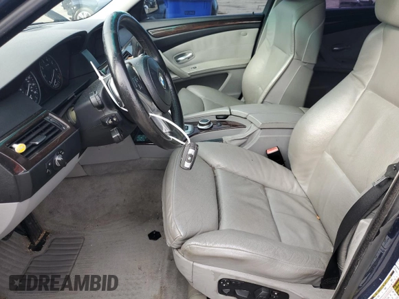 2008 BMW 5 Series 550i with VIN WBANW53538CT54207, listed as a Copart auction lot 85542194 with 153,319 mi miles and Salvage Title. Bid and sale history available at carsss.com. Image 7.