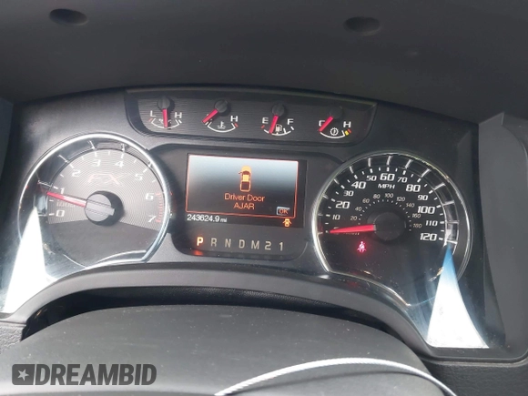 2012 Ford F-150 XL with VIN 1FTFW1CF7CKE18255, listed as a IAAI auction lot 41506688 with 243,624 mi miles. Bid and sale history available at carsss.com. Image 7.