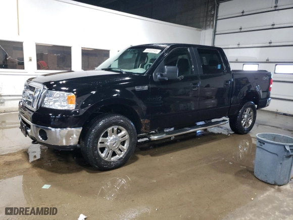 2008 Ford F-150 XLT with VIN 1FTPW14V58FB26999, listed as a Copart auction lot 50453145 with 153,703 mi miles and Clean Title. Bid and sale history available at carsss.com. Image 1.