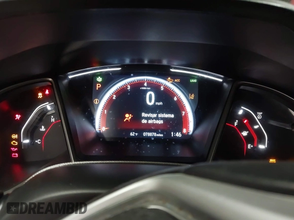 2019 Honda Civic Sport with VIN 2HGFC2F89KH533782, listed as a IAAI auction lot 41761079 with 78,878 mi miles and . Bid and sale history available at DreamBid. Image 7.