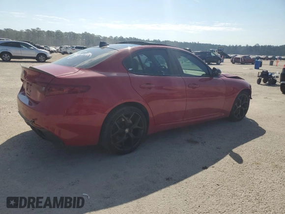 2019 Alfa Romeo Giulia z VIN ZARFAMANXK7622890, wystawiony jako Copart lot #46255435 z przebiegiem 86 630 mil mil oraz Szkody całkowita. Historia ofert i sprzedaży dostępna na DreamBid. Obrazek 3.