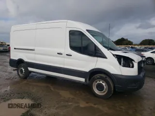 2021 Ford Transit Cargo with VIN 1FTBR1CG7MKA88875, listed as a Copart auction lot 84705324 with 23,654 mi miles and Salvage Title. Bid and sale history available at DreamBid. Image 4.