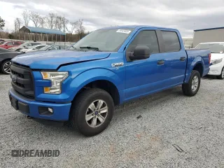 2015 Ford F-150 XLT with VIN 1FTEW1EF7FFC18014, listed as a Copart auction lot 49843605 with 122,701 mi miles and Salvage Title. Bid and sale history available at carsss.com. Image 1.