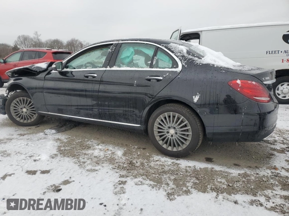 2015 Mercedes-Benz C 300 Luxury with VIN 55SWF4KB1FU025609, listed as a Copart auction lot 86114844 with 81,580 mi miles and Clean Title. Bid and sale history available at carsss.com. Image 2.