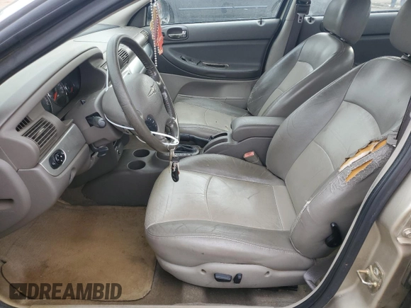 2005 Chrysler Sebring Touring with VIN 1C3EL56R75N568051, listed as a Copart auction lot 89251845 with Not provided miles and Salvage title. Bid and sale history available at DreamBid. Image 7.
