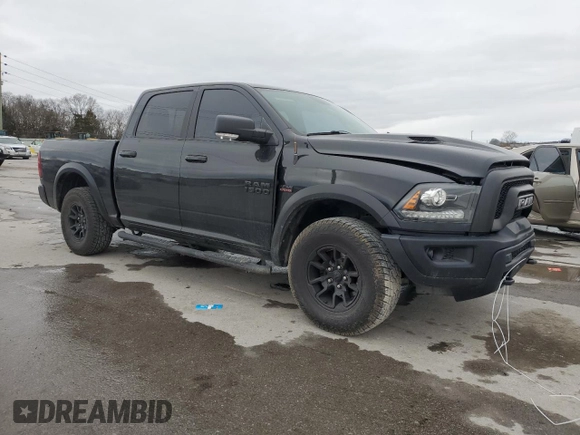 2018 Ram 1500 Rebel with VIN 1C6RR7YT7JS236100, listed as a Copart auction lot 47496095 with 91,176 mi miles and Salvage Title. Bid and sale history available at carsss.com. Image 4.