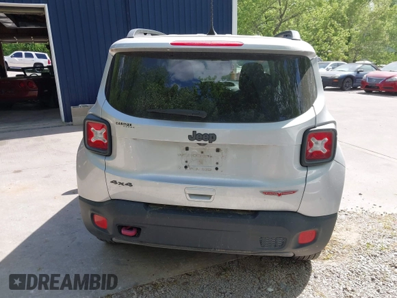 2018 Jeep Renegade Trailhawk with VIN ZACCJBCB3JPG76327, listed as a IAAI auction lot 42299355 with 85,996 mi miles and . Bid and sale history available at DreamBid. Image 16.