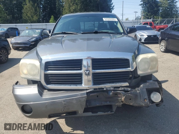 2006 Dodge Dakota SLT with VIN 1D7HW42KX6S520054, listed as a Copart auction lot 53320995 with 205,206 mi miles and Salvage Title. Bid and sale history available at carsss.com. Image 5.