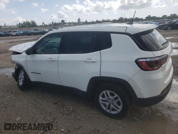 2019 Jeep Compass Sport z VIN 3C4NJCAB1KT637151, wystawiony jako Copart lot #60116915 z przebiegiem 74 149 mil mil oraz Nie do naprawy • Non repairable. Historia ofert i sprzedaży dostępna na DreamBid. Obrazek 2.