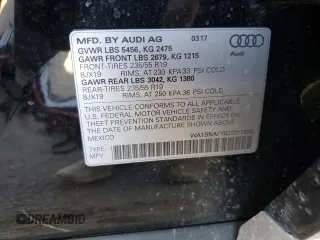 2018 Audi Q5 Premium Plus with VIN WA1BNAFY6J2011596, listed as a Copart auction lot 71643692 with 77,663 mi miles. Bid and sale history available at carsss.com. Image 12.