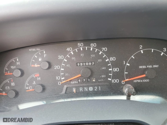 1999 Ford Super Duty F-350 SRW XL with VIN 1FTSX31F7XEB06967, listed as a Copart auction lot 76656764 with 131,087 mi miles and Salvage Title. Bid and sale history available at carsss.com. Image 9.