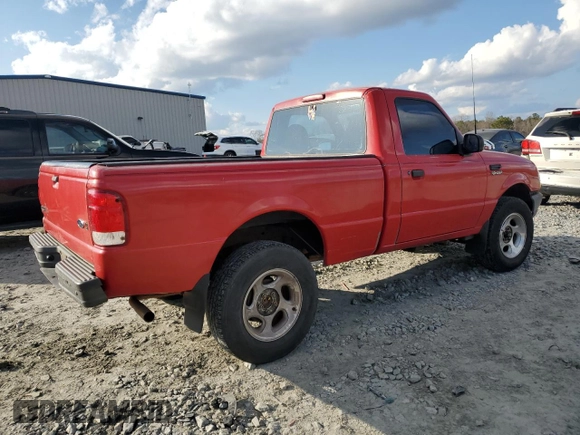 2000 Ford Ranger XL with VIN 1FTYR10VXYPA90058, listed as a Copart auction lot 44582595 with 217,339 mi miles and Salvage Title. Bid and sale history available at carsss.com. Image 3.