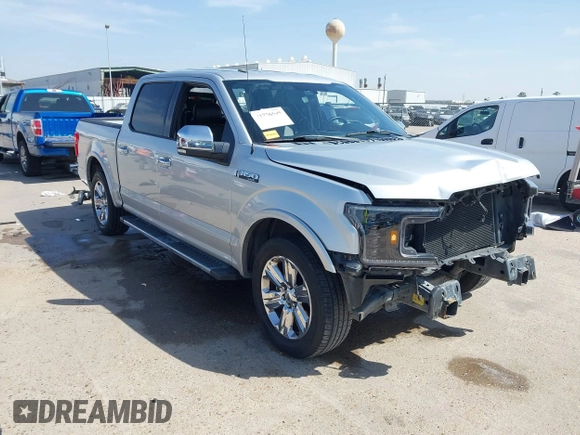2018 Ford F-150 XL with VIN 1FTEW1C58JKC21417, listed as a IAAI auction lot 41776595 with 91,966 mi miles. Bid and sale history available at carsss.com. Image 1.