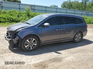 2015 Honda Odyssey Touring Elite with VIN 5FNRL5H97FB056171, listed as a Copart auction lot 61725065 with 196,734 mi miles and Clean title. Bid and sale history available at DreamBid. Image 1.