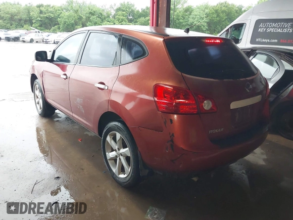 2010 Nissan Rogue S with VIN JN8AS5MT4AW014261, listed as a IAAI auction lot 42122426 with 181,873 mi miles and . Bid and sale history available at carsss.com. Image 3.