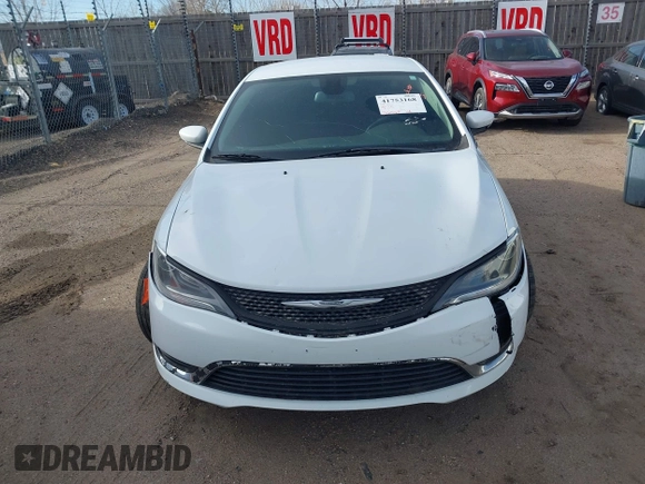 2016 Chrysler 200 Limited with VIN 1C3CCCAB8GN164345, listed as a IAAI auction lot 41753168 with 152,720 mi miles. Bid and sale history available at carsss.com. Image 12.