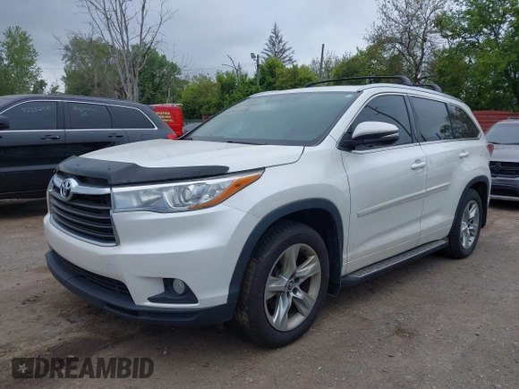 2016 Toyota Highlander Limited with VIN 5TDDKRFHXGS269529, listed as a IAAI auction lot 42365574 with 108,241 mi miles and . Bid and sale history available at DreamBid. Image 2.