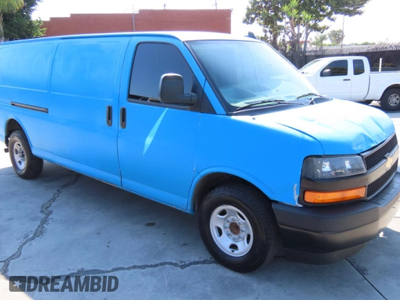 2021 Chevrolet Express Cargo with VIN 1GCWGBFPXM1187527, listed as a Copart auction lot 62920285 with 81,429 mi miles and Salvage title. Bid and sale history available at DreamBid. Image 2.