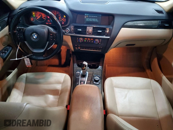 2013 BMW X3 xDrive35i with VIN 5UXWX7C54DL982186, listed as a Copart auction lot 89326175 with 136,622 mi miles and Salvage Title. Bid and sale history available at DreamBid. Image 8.