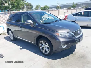 2010 Lexus RX 450h with VIN JTJZB1BA1A2402142, listed as a IAAI auction lot 42415677 with 151,737 mi miles and . Bid and sale history available at DreamBid. Image 1.