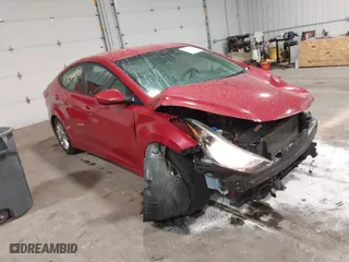 2016 Hyundai Elantra SE with VIN KMHDH4AE1GU556831, listed as a IAAI auction lot 41717048 with 91,730 mi miles. Bid and sale history available at carsss.com. Image 1.