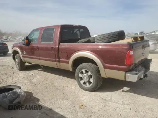 2013 Ford F-250 XL with VIN 1FT7W2BT3DEA28724, listed as a Copart auction lot 47623275 with 128,769 mi miles and Salvage title. Bid and sale history available at DreamBid. Image 2.