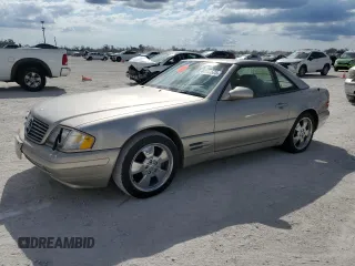 1999 Mercedes-Benz SL-Class with VIN WDBFA68F0XF183277, listed as a Copart auction lot 44155525 with 0 mi miles and Clean Title. Bid and sale history available at carsss.com. Image 1.