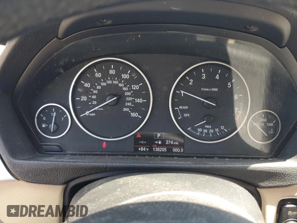 2013 BMW 3 Series 328i with VIN WBA3A5C54DF600213, listed as a Copart auction lot 53268525 with 138,205 mi miles and Clean Title. Bid and sale history available at carsss.com. Image 9.