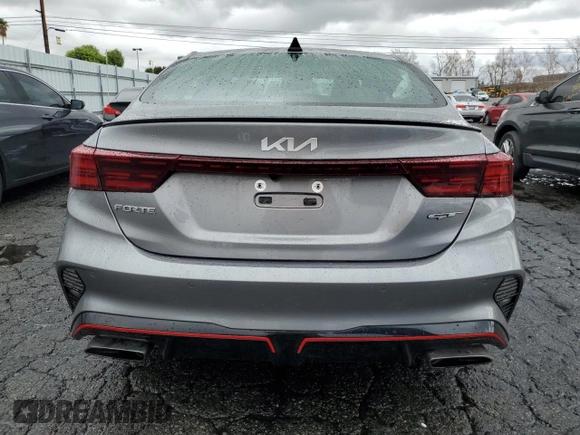 2024 Kia Forte GT with VIN 3KPF44AC9RE729360, listed as a Copart auction lot 44083615 with 10,662 mi miles and Salvage Title. Bid and sale history available at carsss.com. Image 6.