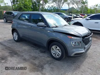 2022 Hyundai Venue SE with VIN KMHRB8A35NU163456, listed as a IAAI auction lot 42323261 with 20,874 mi miles and . Bid and sale history available at DreamBid. Image 1.