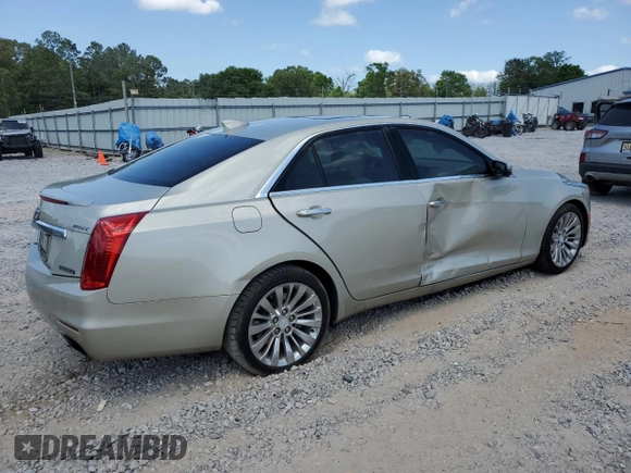 2016 Cadillac CTS Luxury Collection RWD with VIN 1G6AR5SX9G0113699, listed as a Copart auction lot 52864495 with 30,860 mi miles and Salvage Title. Bid and sale history available at DreamBid. Image 3.