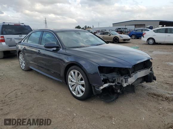 2016 Audi A8 L 4.0T Sport with VIN WAU43AFD2GN005784, listed as a Copart auction lot 78958264 with 146,710 mi miles and Salvage Title. Bid and sale history available at carsss.com. Image 4.