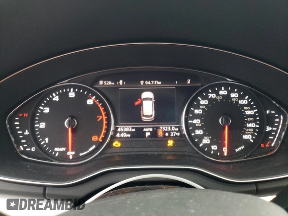 2020 Audi Q5 Premium with VIN WA1ANAFY5L2091293, listed as a Copart auction lot 44263385 with 45,383 mi miles and Salvage Title. Bid and sale history available at carsss.com. Image 9.