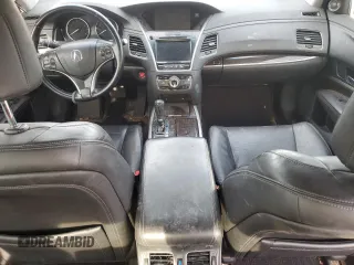 2014 Acura RLX Tech Pkg with VIN JH4KC1F59EC006635, listed as a Copart auction lot 41988735 with 0 mi miles and Salvage Title. Bid and sale history available at carsss.com. Image 8.
