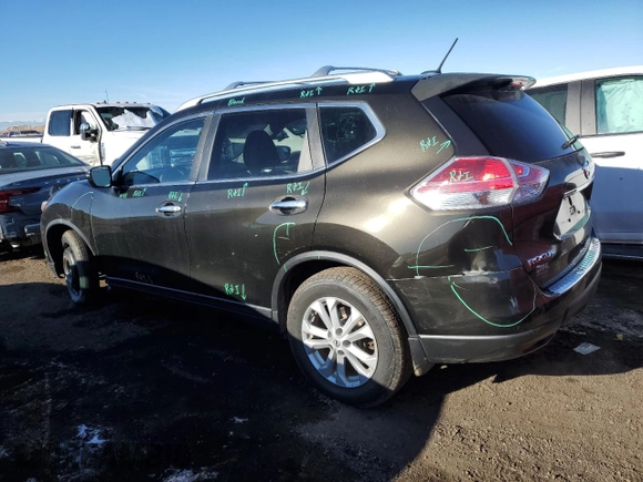 2015 Nissan Rogue S with VIN KNMAT2MVXFP528884, listed as a Copart auction lot 87946055 with 144,005 mi miles and Salvage Title. Bid and sale history available at carsss.com. Image 2.