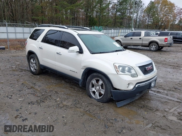 2008 GMC Acadia SLT1 with VIN 1GKER23738J298912, listed as a IAAI auction lot 41053717 with 209,690 mi miles. Bid and sale history available at carsss.com. Image 1.