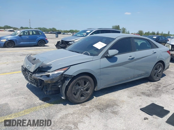 2023 Hyundai Elantra SEL with VIN KMHLM4AG9PU444013, listed as a IAAI auction lot 41933580 with 56,709 mi miles and . Bid and sale history available at DreamBid. Image 18.