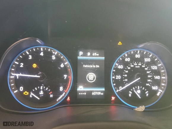 2019 Hyundai Kona Ultimate with VIN KM8K53A5XKU198339, listed as a Copart auction lot 85331724 with 60,709 mi miles and Clean Title. Bid and sale history available at carsss.com. Image 9.
