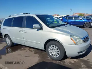 2012 Kia Sedona LX with VIN KNDMG4C71C6494271, listed as a IAAI auction lot 42194375 with 96,404 mi miles and . Bid and sale history available at DreamBid. Image 1.