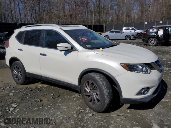2016 Nissan Rogue SL with VIN 5N1AT2MV9GC851764, listed as a Copart auction lot 49112735 with 76,933 mi miles and Salvage Title. Bid and sale history available at DreamBid. Image 4.