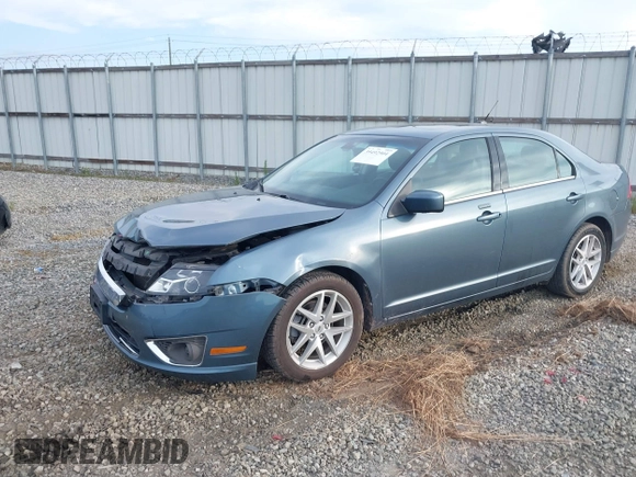 2012 Ford Fusion SEL with VIN 3FAHP0JG1CR106090, listed as a IAAI auction lot 39492904 with 120,721 mi miles. Bid and sale history available at carsss.com. Image 2.