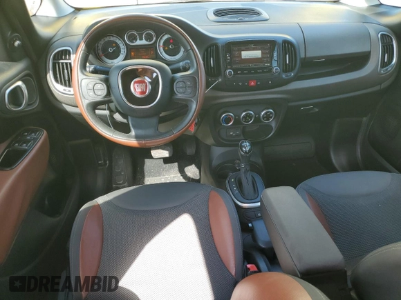 2014 FIAT 500L Trekking with VIN ZFBCFADH9EZ018889, listed as a Copart auction lot 71537264 with 76,430 mi miles and Salvage Title. Bid and sale history available at carsss.com. Image 8.