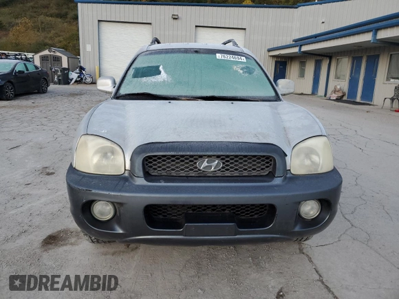 2003 Hyundai Santa Fe LX with VIN KM8SC73E63U536654, listed as a Copart auction lot 76224694 with 191,977 mi miles and Salvage Title. Bid and sale history available at carsss.com. Image 5.