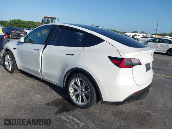 2021 Tesla Model Y Standard Range with VIN 5YJYGDED3MF103650, listed as a IAAI auction lot 41726278 with Not Provided miles and . Bid and sale history available at DreamBid. Image 3.