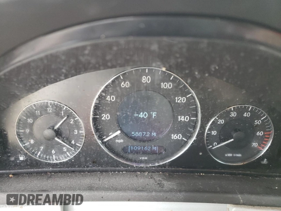 2005 Mercedes-Benz CLK 320 with VIN WDBTK65J35F121250, listed as a Copart auction lot 58970595 with 109,162 mi miles and Non repairable. Bid and sale history available at DreamBid. Image 9.