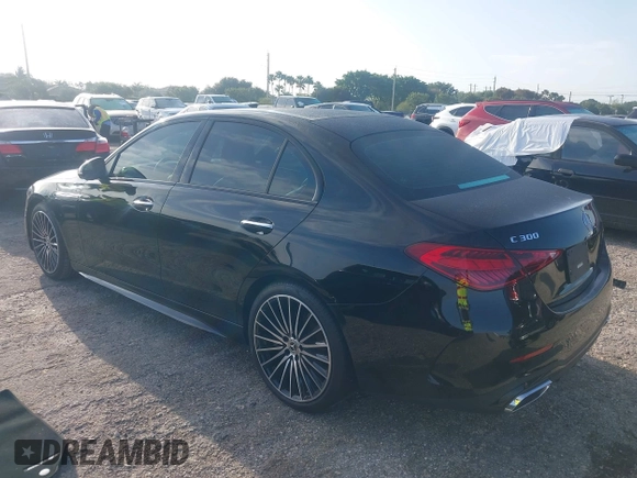 2024 Mercedes-Benz C 300 with VIN W1KAF4GB7RR156309, listed as a IAAI auction lot 42008478 with 5,350 mi miles and . Bid and sale history available at DreamBid. Image 3.