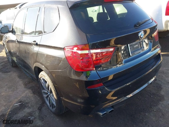 2015 BMW X3 xDrive28i with VIN 5UXWX9C50F0D61157, listed as a IAAI auction lot 41637211 with 80,502 mi miles. Bid and sale history available at carsss.com. Image 3.
